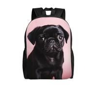 FHEDVBN Sac à dos de randonnée léger décontracté pour ordinateur portable pour homme et femme - Joli carlin noir