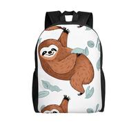 FHEDVBN Sac à dos de randonnée léger décontracté pour ordinateur portable pour homme et femme Marron
