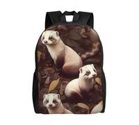 FHEDVBN Sac à dos de randonnée léger décontracté pour ordinateur portable pour homme et femme - Sac à dos de voyage pour furet poilu