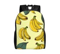 FHEDVBN Sac à dos de randonnée léger et décontracté pour ordinateur portable pour homme et femme, imprimé banane, sac à dos de voyage