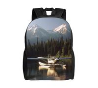 FHEDVBN Sac à dos de randonnée léger et décontracté pour ordinateur portable pour homme et femme, sac à dos d'avion sur le lac, sac à dos de voyage