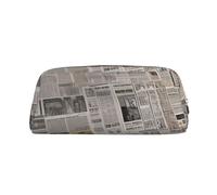 FHEDVBN Trousse de toilette de voyage pour journal, trousse de toilette pour femmes et hommes, pochette en cuir avec fermeture éclair pour pièces de monnaie, doré, One Size