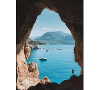 Fheeao 5D Diamond Painting Kit Complet, Diamond Painting Bateau baie, DIY Full Drill Diamant Gemme Point de Croix Art Kit, Loisirs Créatifs Adultes Maison Décor 40x55cm Automne Femmes Cadeaux 0j-104