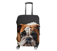 FHESDCW A Sad Bulldog Housse de bagage pour valises, accessoires de voyage lavables, anti-rayures et anti-poussière pour bagages de 48,3 à 81,3 cm, Style :, L, Classique.