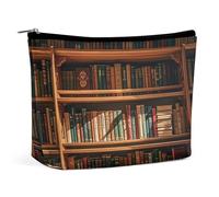 FHESDCW Ancienne trousse de maquillage pour femme en cuir synthétique étanche avec fermeture éclair - Organiseur de maquillage portable de voyage