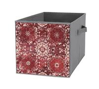 FHESDCW Boîte de rangement pliable de style bohème avec poignées, cubes de rangement Oxford durables, 1 organiseur de placard pliable pour la maison, l'étagère, le bureau, les voyages