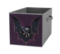 FHESDCW Boîte de rangement pliable noire avec poignées, cubes de rangement Oxford durables, 1 organiseur de placard pliable pour la maison, l'étagère, le bureau, les voyages