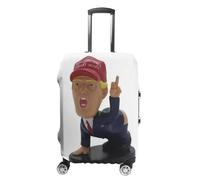 FHESDCW Cartoon President Housses de bagage pour valises, accessoires de voyage lavables, anti-rayures et anti-poussière pour bagages de 48,3 à 81,3 cm, Style :, M, Classique.