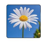 FHESDCW Couverture de pique-nique Spring Daisy avec sac fourre-tout à fermeture éclair, imperméable, portable, légère, pliable, pour la plage, le camping, le parc, 150 x 150 cm