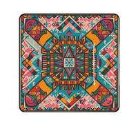 FHESDCW Couverture de pique-nique style pop art rétro avec sac fourre-tout à fermeture éclair, imperméable, portable, tapis d'extérieur léger et pliable pour la plage, le camping, le parc, 200 x 200