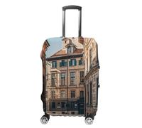 FHESDCW Façade Architecture Urban Image Housses de Bagages pour Valises, Accessoires de Voyage Lavables, Anti-Rayures et Protection Anti-Poussière Valise Housse Protecteur pour Valise de 48,3 à 81,3