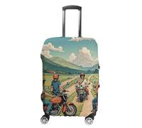 FHESDCW Friend Riding A Housse de bagage de moto pour valises, accessoires de voyage lavables, protection anti-rayures et anti-poussière pour valises de 48,3 à 81,3 cm, Style :, M, Classique