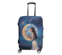 FHESDCW Friendship Under The Giant Moon - Housses de bagage lavables pour valises, accessoires de voyage, anti-rayures et anti-poussière pour bagages de 48,3 à 81,3 cm, Style :, S, Classique