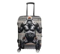FHESDCW Gorillas in Fitness Housse de bagage pour valises, accessoires de voyage lavables, anti-rayures et anti-poussière pour valises de 48,3 à 81,3 cm, Style :, M, Classique.