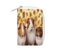 FHESDCW GuineaPigs Pochette en cuir pour cartes de crédit Fermeture éclair avec 20 emplacements pour cartes de débit, style portefeuille, 16 x 11,5 cm, Style :, 16x11.5cm
