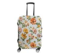 FHESDCW Housse de bagage à fleurs pour valises, accessoires de voyage lavables, protection anti-rayures et anti-poussière pour valises de 48,3 à 81,3 cm, Style :, L, Classique