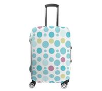 FHESDCW Housse de bagage à pois bleus pour valises, accessoires de voyage lavables, protection anti-rayures et anti-poussière pour bagages de 48,3 à 81,3 cm, Style :, S, Classique