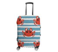 FHESDCW Housse de bagage à rayures de crabe pour valises, accessoires de voyage lavables, protection anti-rayures et anti-poussière pour bagages de 48,3 à 81,3 cm, Style :, L, Classique.