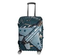 FHESDCW Housse de bagage Air Force pour valises, accessoires de voyage lavables, anti-rayures et anti-poussière pour bagages de 48,3 à 81,3 cm, Style :, S, Classique