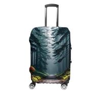 FHESDCW Housse de bagage « Champignons sur le noir » - Accessoires de voyage lavables - Protection anti-rayures et anti-poussière - Convient aux bagages de 48,3 à 81,3 cm, Style :, S, Classique