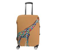 FHESDCW Housse de bagage colorée girafe pour valises, accessoires de voyage lavables, anti-rayures et anti-poussière pour bagages de 48,3 à 81,3 cm, Style :, L, Classique