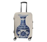 FHESDCW Housse de bagage en porcelaine bleue chinoise pour valise, accessoires de voyage, protection anti-rayures et anti-poussière pour valises de 48,3 à 81,3 cm, Style :, L, Classique