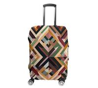 FHESDCW Housse de bagage géométrique en forme de diamant pour valises, accessoires de voyage lavables, anti-rayures et anti-poussière pour bagages de 48,3 à 81,3 cm, Style :, M, Classique.