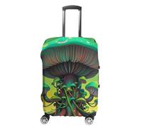 FHESDCW Housse de bagage pour valise, motif champignons rêveurs et arbres, lavable, protection anti-rayures et anti-poussière pour bagages de 48,3 à 81,3 cm, Style :, S, Classique