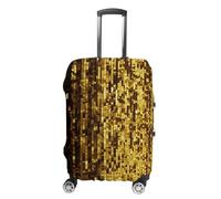 FHESDCW Housses de bagage à paillettes dorées pour valises, accessoires de voyage lavables, anti-rayures et anti-poussière pour valises de 48,3 à 81,3 cm, Style :, S, Classique