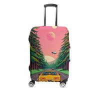 FHESDCW Housses de bagage de voiture robotique de style science-fiction pour valises, accessoires de voyage lavables, anti-rayures et protection contre la poussière, convient aux bagages de 48,3 à