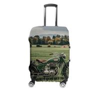 FHESDCW Housses de bagage en herbe verte pour valises, accessoires de voyage lavables, protection anti-rayures et anti-poussière pour valises de 48,3 à 81,3 cm, Style :, M, Classique