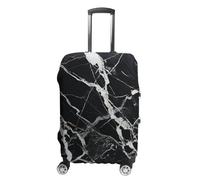 FHESDCW Housses de bagage en marbre noir et blanc pour valises, accessoires de voyage lavables, anti-rayures et anti-poussière pour valises de 48,3 à 81,3 cm, Style :, XL, Classique