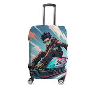 FHESDCW Housses de bagage pour skateboard, ski, accessoires de voyage lavables, protection anti-rayures et anti-poussière pour bagages de 48,3 à 81,3 cm, Style :, M, Classique.