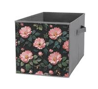 FHESDCW Jolie boîte de rangement pliable avec poignées, cubes de rangement Oxford durables, 1 organiseur de placard pliable pour la maison, l'étagère, le bureau, les voyages