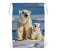 FHESDCW Lot de 2 sacs en toile avec cordon de serrage, réutilisables et lavables pour bijoux, bonbons, cosmétiques, 20 x 25 cm