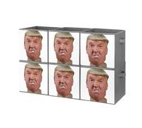 FHESDCW Lot de 6 boîtes de rangement pliables avec poignées, cubes de rangement Oxford durables, pour la maison, l'étagère, le bureau, les voyages