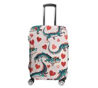 FHESDCW Love Green Dragon - Housses de bagage pour valises, accessoires de voyage lavables, anti-rayures et anti-poussière pour bagages de 48,3 à 81,3 cm, Style :, XL, Classique