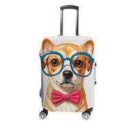 FHESDCW Nœud papillon souple pour animal domestique, housse de protection surdimensionnée pour valise, accessoires de voyage lavables, anti-rayures et anti-poussière pour bagages de 48,3 à 81,3 cm