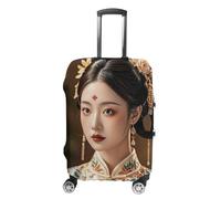 FHESDCW Oriental Beauty Housses de bagage pour valises, accessoires de voyage lavables, protection anti-rayures et anti-poussière pour bagages de 48,3 à 81,3 cm, Style :, XL, Classique.