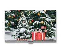 FHESDCW Porte-cartes de visite professionnel avec fermeture à boucle, compact et portable pour employés de bureau, style pin et coffret cadeau, pour hommes et femmes, style unique, classique