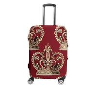 FHESDCW Red Crown Housse de bagage pour valise, accessoires de voyage lavables, anti-rayures et anti-poussière pour bagages de 48,3 à 81,3 cm, Style :, L, Classique