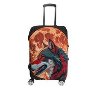 FHESDCW Red Moon Housse de bagage d'extérieur pour valises, accessoires de voyage lavables, anti-rayures et anti-poussière pour valises de 48,3 à 81,3 cm, Style :, M, Classique