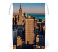 FHESDCW Sac de rangement en toile avec cordon de serrage - Réutilisables - Lavables - Pour cadeaux, bonbons, cosmétiques - 20 x 25 cm