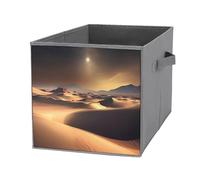 FHESDCW Sahara Desert Boîte de rangement pliable avec poignées, cubes de rangement Oxford durable, 1 organiseur de placard pliable pour la maison, l'étagère, le bureau, les voyages