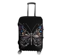 FHESDCW Science Butterfly Housses de bagage pour valises, accessoires de voyage lavables, protection anti-rayures et anti-poussière pour bagages de 48,3 à 81,3 cm, Style :, M, Classique