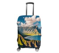 FHESDCW Seaside Mountain Skyline Housse de bagage pour valises, accessoires de voyage lavables, anti-rayures et anti-poussière pour bagages de 48,3 à 81,3 cm, Style :, M, Classique.