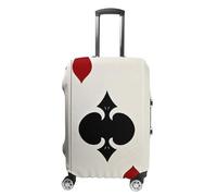FHESDCW Spades K Poker Housse de bagage pour valise, accessoires de voyage lavables, anti-rayures et anti-poussière pour valises de 48,3 à 81,3 cm, Style :, S, Classique.