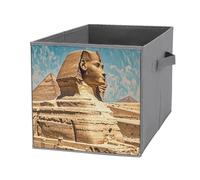 FHESDCW Sphinx Boîte de rangement pliable avec poignées, cubes de rangement Oxford durable, 1 organiseur de placard pliable pour la maison, l'étagère, le bureau, les voyages