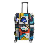 FHESDCW Street Art Housses de bagage pour valises, accessoires de voyage lavables, protection anti-rayures et anti-poussière pour bagages de 48,3 à 81,3 cm, Style :, XL, Classique