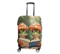 FHESDCW The Frog Family Is Reading Housses de bagages pour valises, accessoires de voyage lavables, protection anti-rayures et anti-poussière pour valises de 48,3 à 81,3 cm, Style :, XL, Classique.